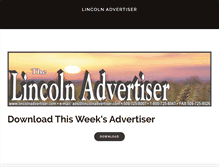 Tablet Screenshot of lincolnadvertiser.com